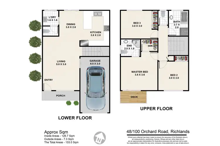 Floorplan of Homely apartment listing, 48/110 Orchard Road, Richlands QLD 4077