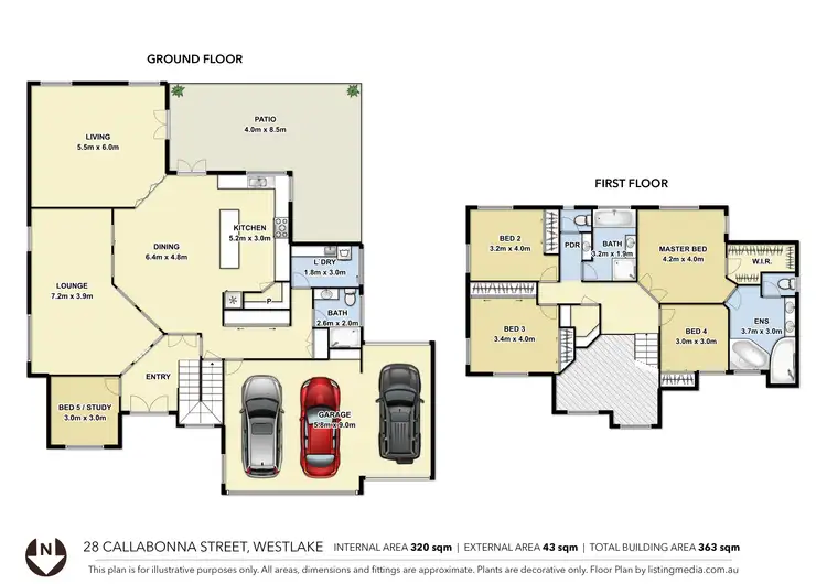 Floorplan of Homely house listing, 28 Callabonna Street, Westlake QLD 4074