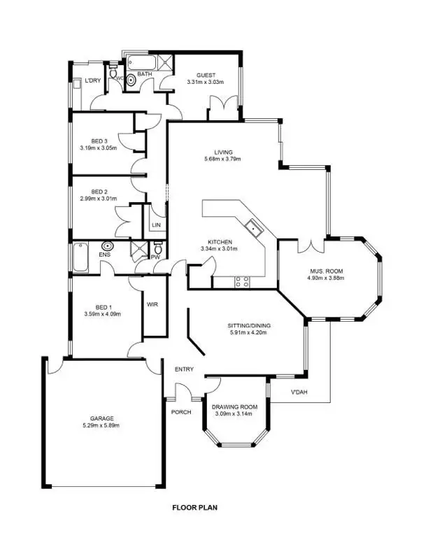 Floorplan of Homely house listing, 11 Cabernet Place, The Vines WA 6069
