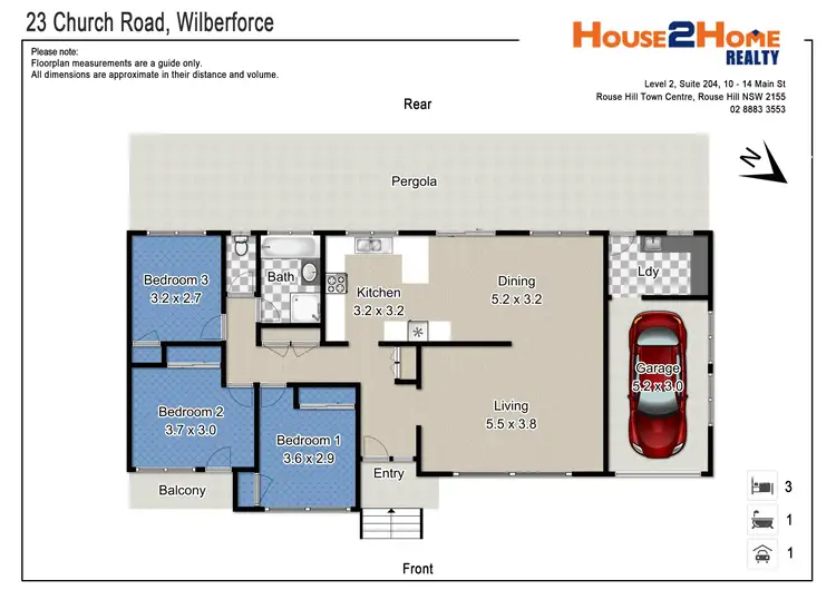 Floorplan of Homely house listing, 23 Church Road, Wilberforce NSW 2756