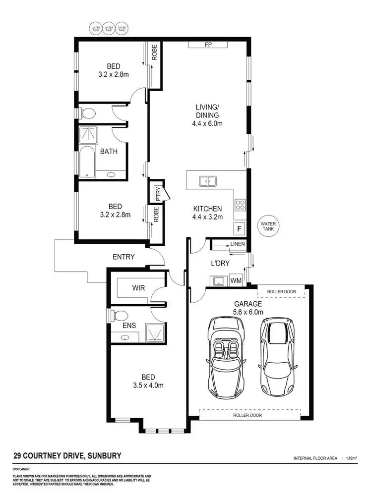 Floorplan of Homely house listing, 29 Courtney Drive, Sunbury VIC 3429