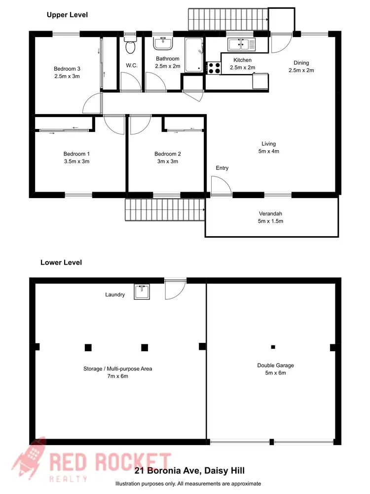 Floorplan of Homely house listing, 21 Boronia Avenue, Daisy Hill QLD 4127