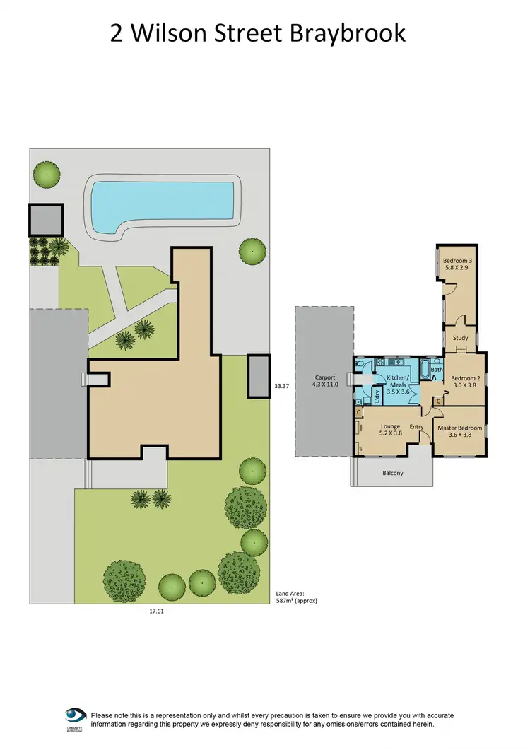 Floorplan of Homely house listing, 2 Wilson Street, Braybrook VIC 3019