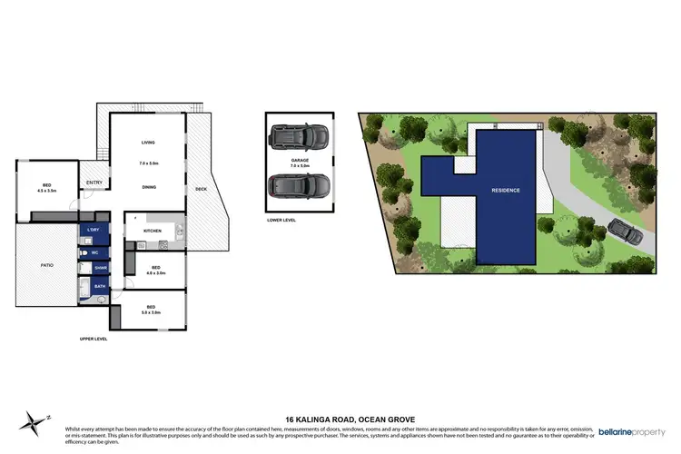 Floorplan of Homely house listing, 16 Kalinga Road, Ocean Grove VIC 3226