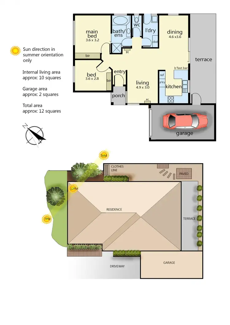Floorplan of Homely unit listing, 4/91 Southgateway, Langwarrin VIC 3910