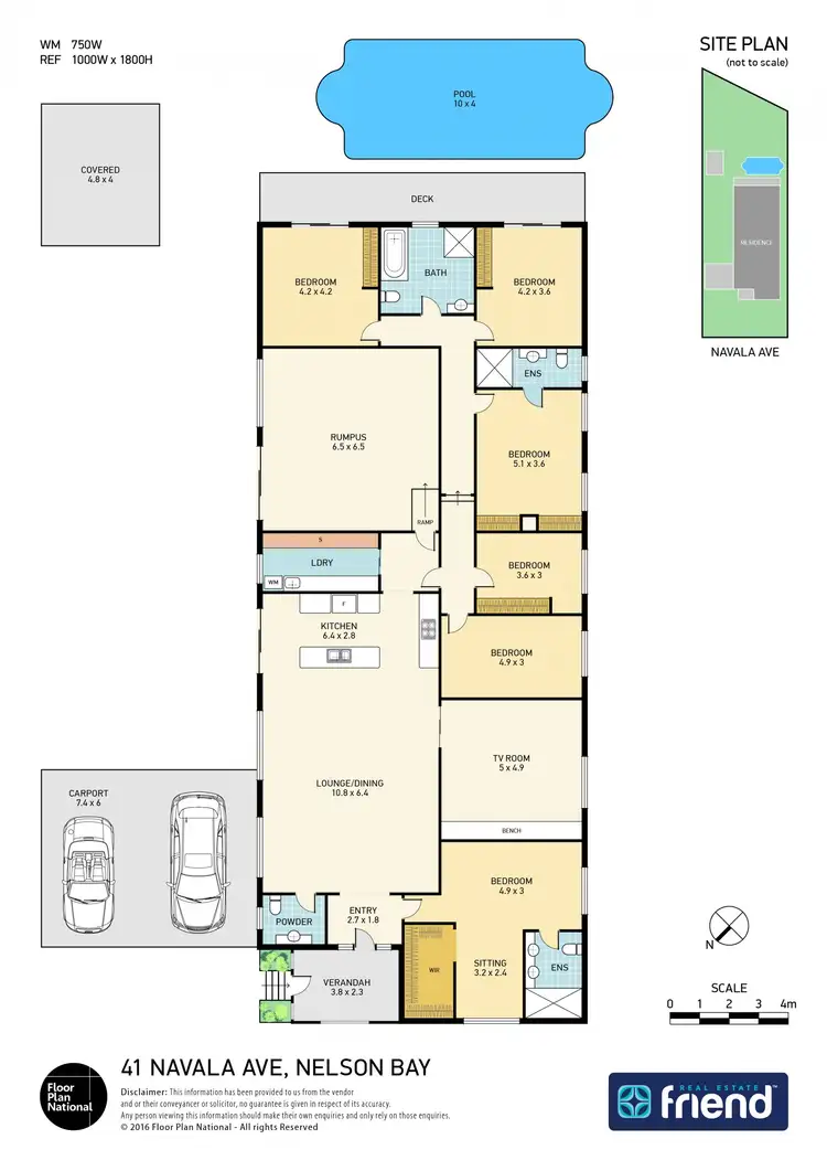 Floorplan of Homely house listing, 41 Navala Avenue, Nelson Bay NSW 2315