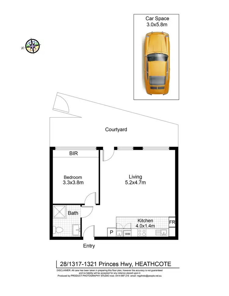 Floorplan of Homely unit listing, 28/1317-1321 Princes Highway, Heathcote NSW 2233
