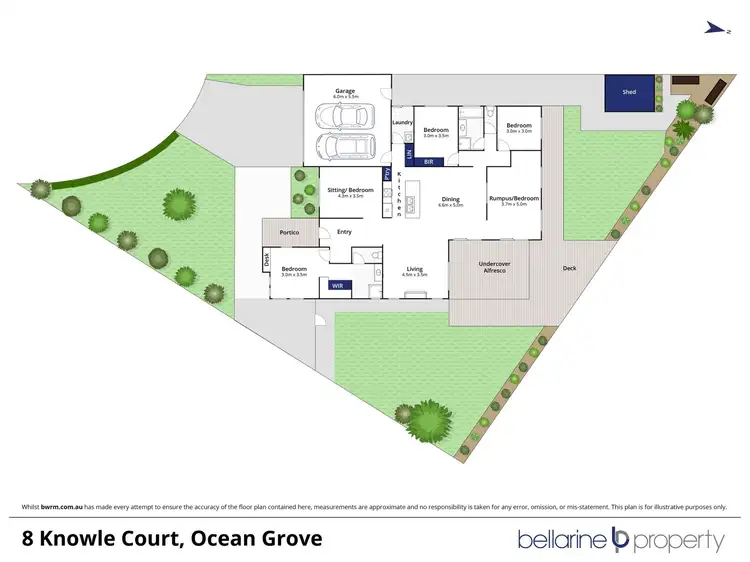 Floorplan of Homely house listing, 8 Knowle Court, Ocean Grove VIC 3226