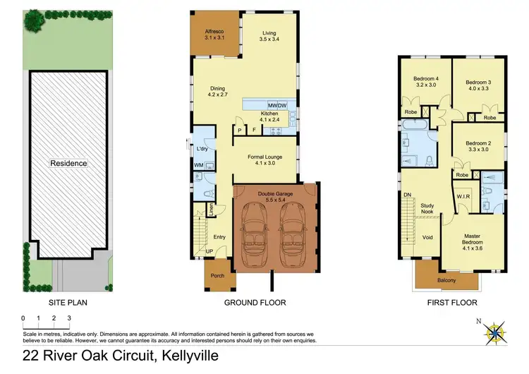 Floorplan of Homely house listing, 22 River Oak Circuit, Kellyville NSW 2155