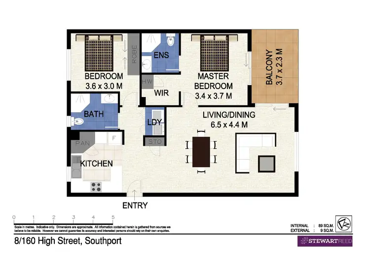 Floorplan of Homely apartment listing, 8/160 High Street, Southport QLD 4215