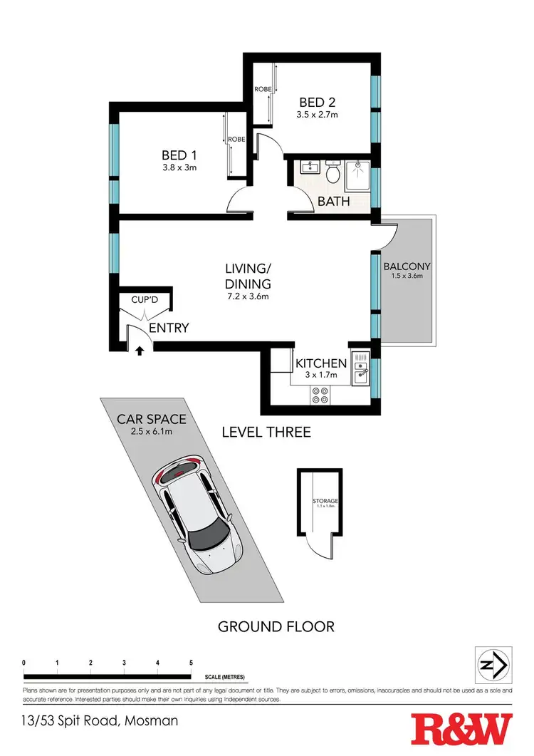 Floorplan of Homely apartment listing, 13/53 Spit Road, Mosman NSW 2088