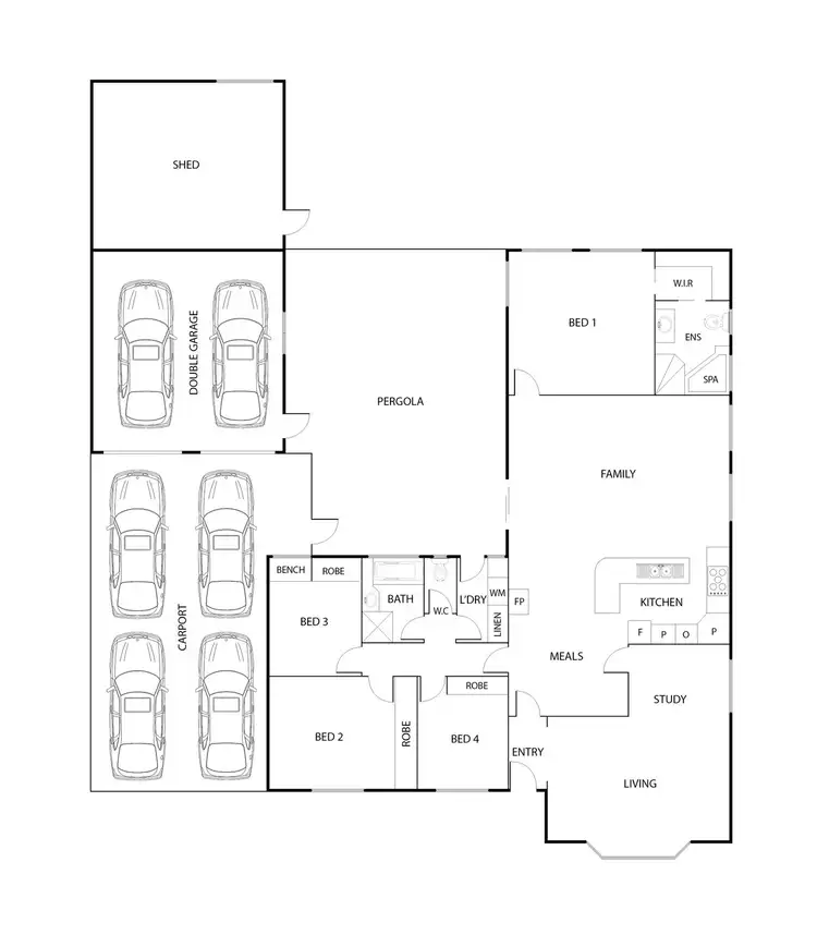 Floorplan of Homely house listing, 47 Collyburl Crescent, Isabella Plains ACT 2905