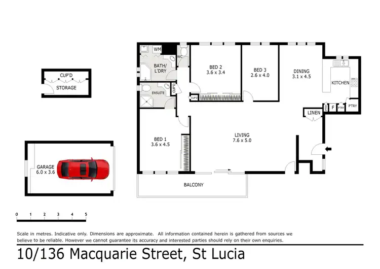 Floorplan of Homely unit listing, 10/136 Macquarie Street, St Lucia QLD 4067