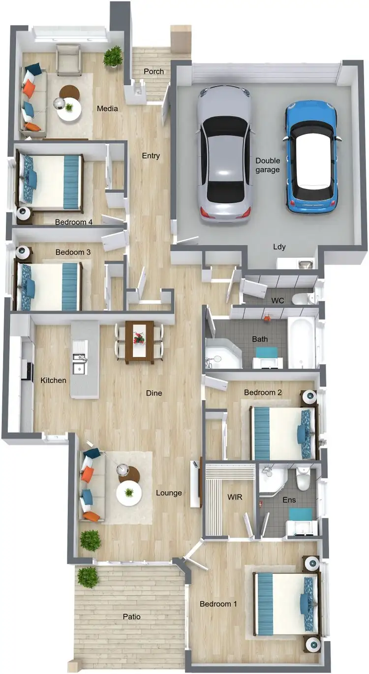 Floorplan of Homely house listing, 8 Ewan Glen, Trinity Park QLD 4879