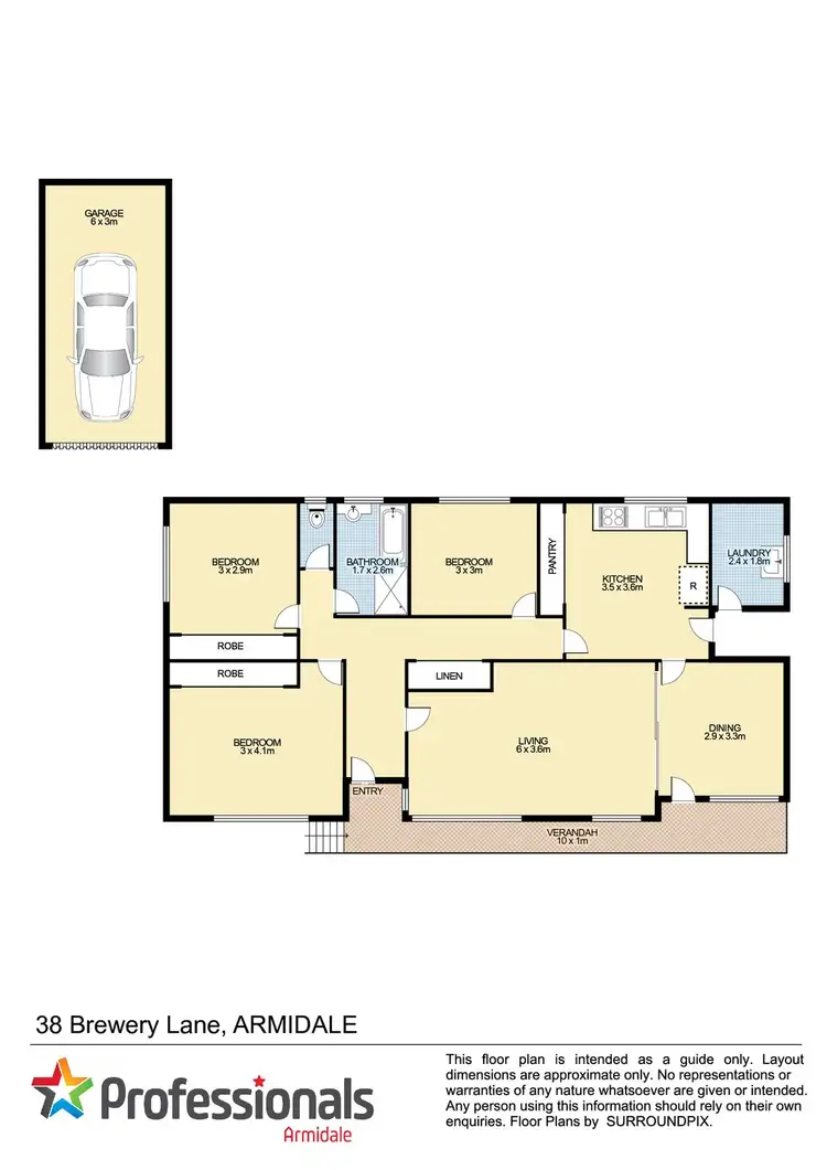 Floorplan of Homely house listing, 38 Brewery Lane, Armidale NSW 2350