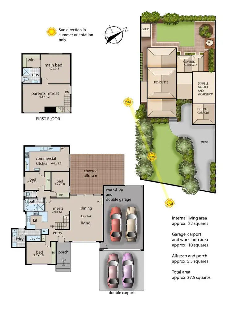 Floorplan of Homely house listing, 12 Castillon Square, Frankston VIC 3199