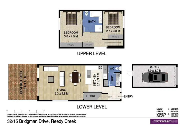 Floorplan of Homely townhouse listing, 32/15 Bridgman Drive, Reedy Creek QLD 4227