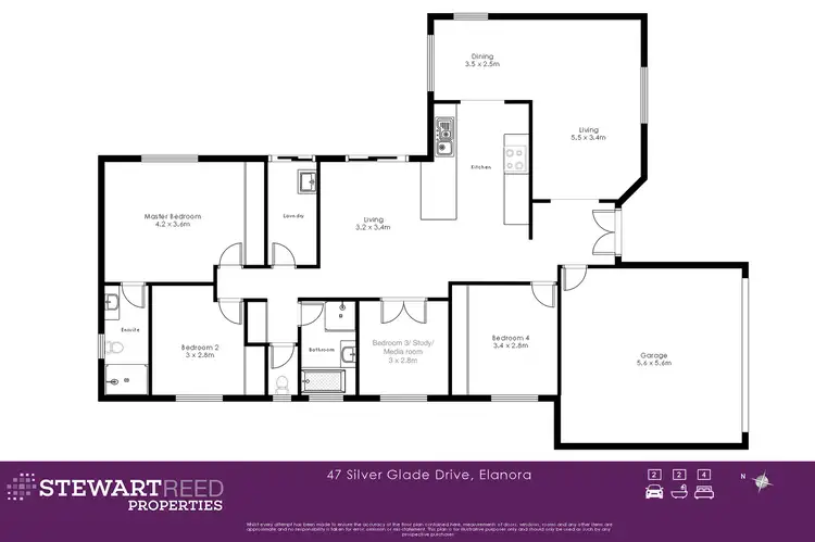 Floorplan of Homely house listing, 47 Silverglade Dr, Elanora QLD 4221