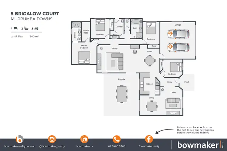 Floorplan of Homely house listing, 5 Brigalow Court, Murrumba Downs QLD 4503