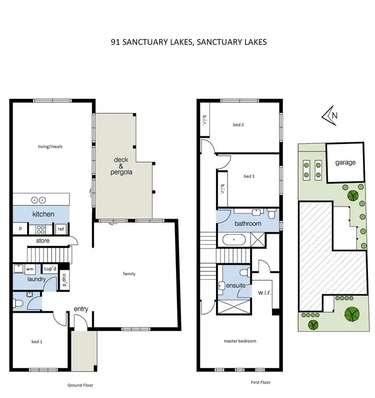 Floorplan of Homely house listing, 91 Signature Boulevard, Sanctuary Lakes VIC 3030