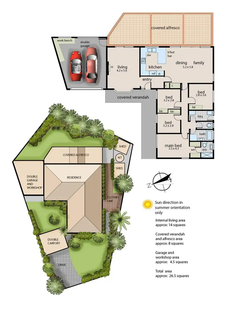 Floorplan of Homely house listing, 4 Lefevre Court, Frankston VIC 3199