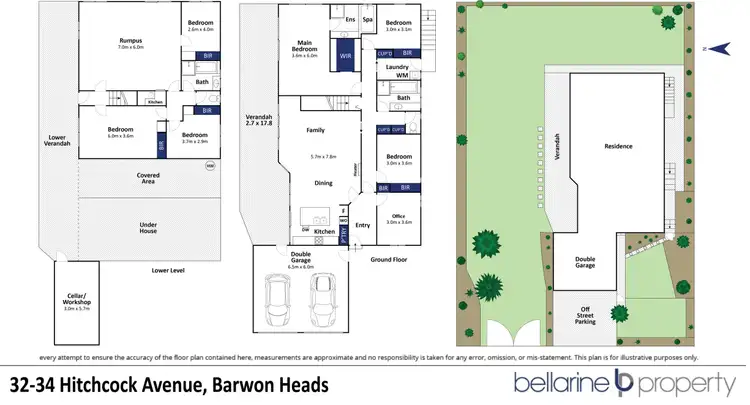 Floorplan of Homely house listing, 32-34 Hitchcock Avenue, Barwon Heads VIC 3227