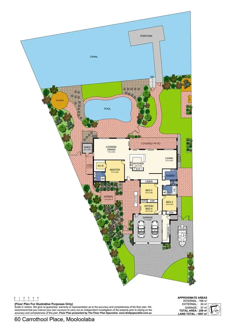 Floorplan of Homely house listing, 60 Carrothool Place, Mooloolaba QLD 4557