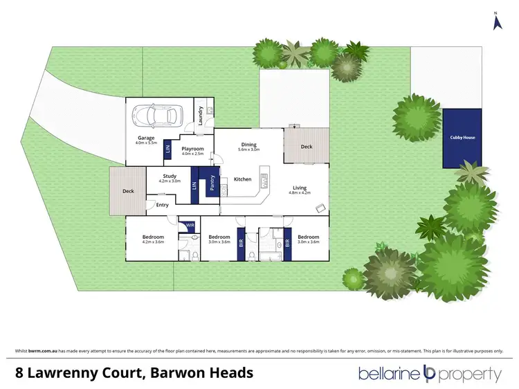 Floorplan of Homely house listing, 8 Lawrenny Court, Barwon Heads VIC 3227