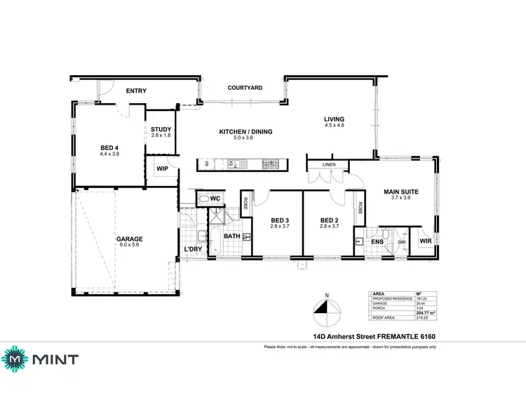 Floorplan of Homely house listing, 14D Amherst St, Fremantle WA 6160
