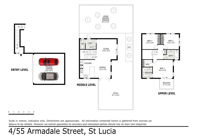 Floorplan of Homely townhouse listing, 4/55 Armadale Street, St Lucia QLD 4067