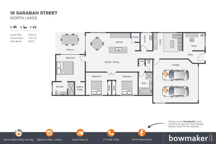 Floorplan of Homely house listing, 16 Sarabah Street, North Lakes QLD 4509