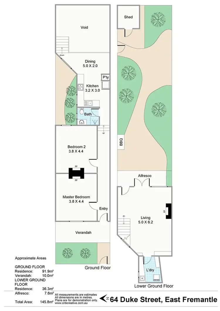 Floorplan of Homely townhouse listing, 2/64 Duke Street, East Fremantle WA 6158