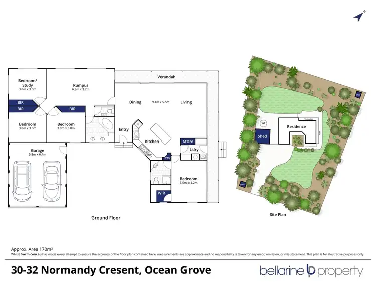 Floorplan of Homely house listing, 30-32 Normandy Crescent, Ocean Grove VIC 3226