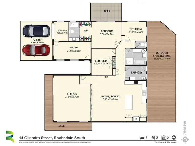 Floorplan of Homely house listing, 14 Gilandra Street, Rochedale South QLD 4123