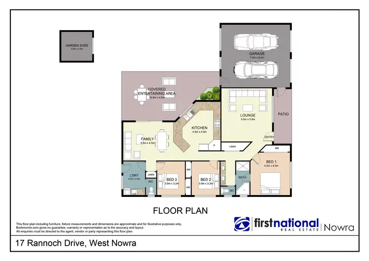 Floorplan of Homely house listing, 17 Rannoch Drive, West Nowra NSW 2541