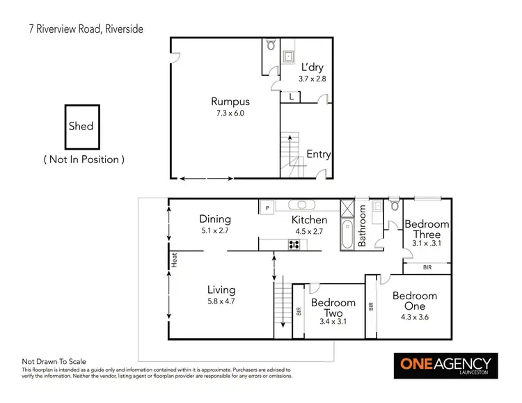 Floorplan of Homely house listing, 7 Riverview Road, Riverside TAS 7250