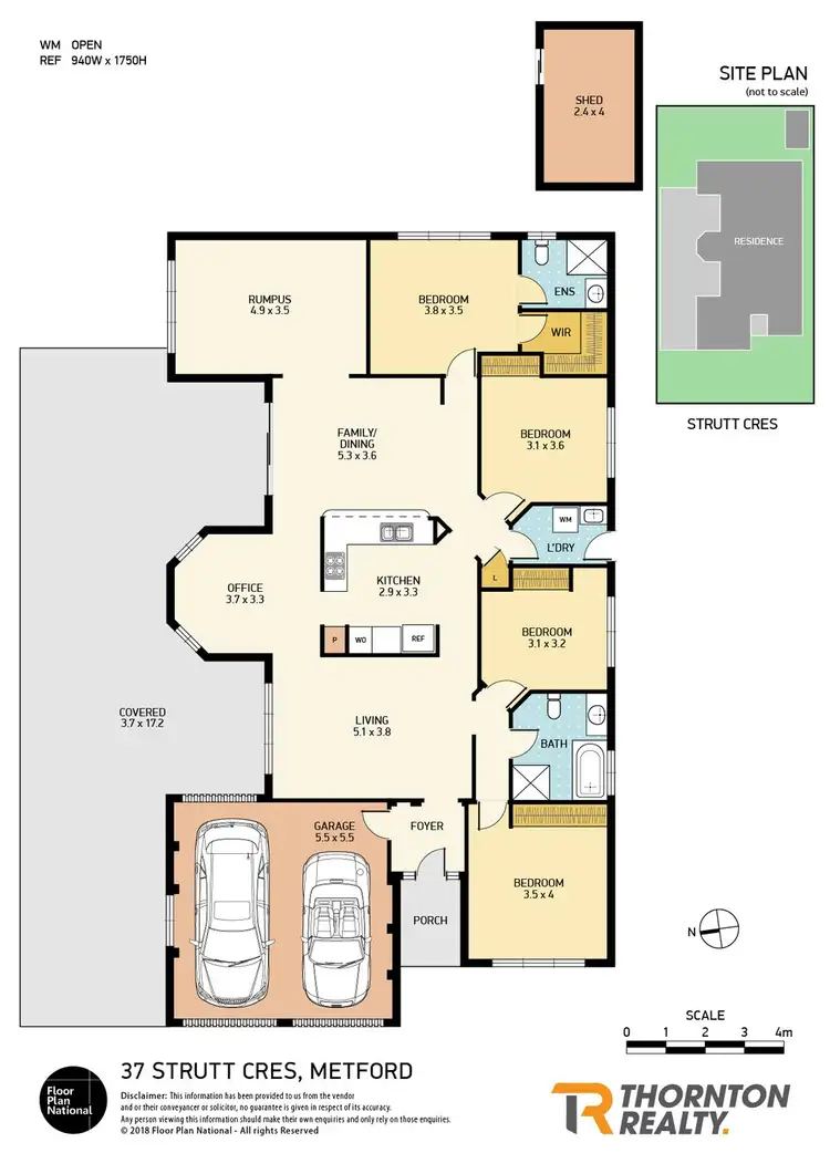Floorplan of Homely house listing, 37 Strutt Crescent, Metford NSW 2323