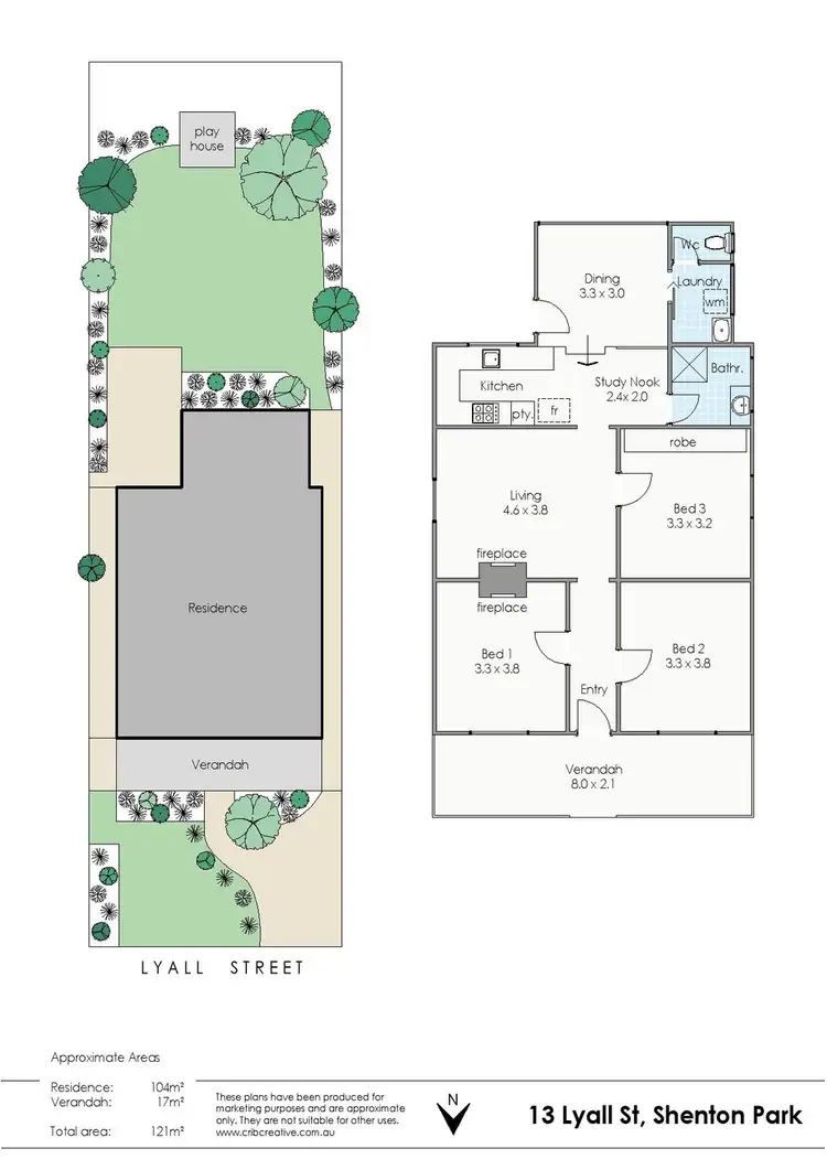 Floorplan of Homely house listing, 13 Lyall Street, Shenton Park WA 6008