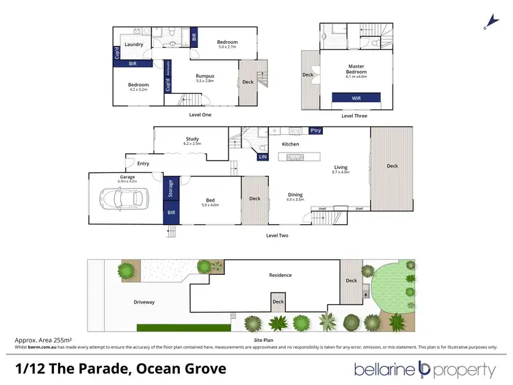 Floorplan of Homely townhouse listing, 1/12 The Parade, Ocean Grove VIC 3226