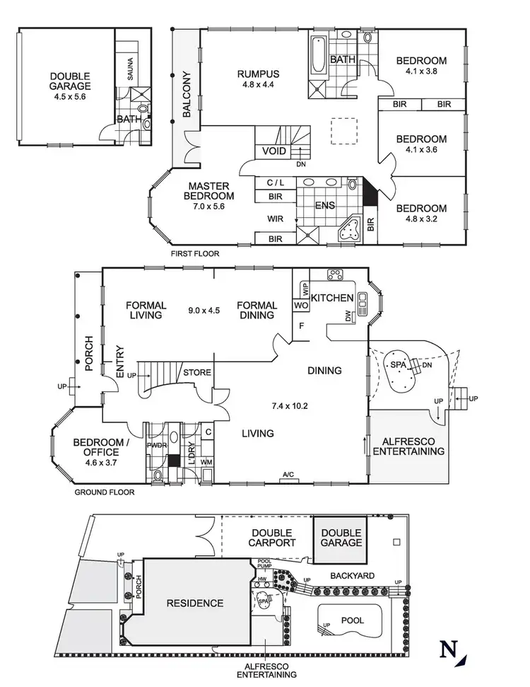 Floorplan of Homely house listing, 102 Fawkner Street, Aberfeldie VIC 3040