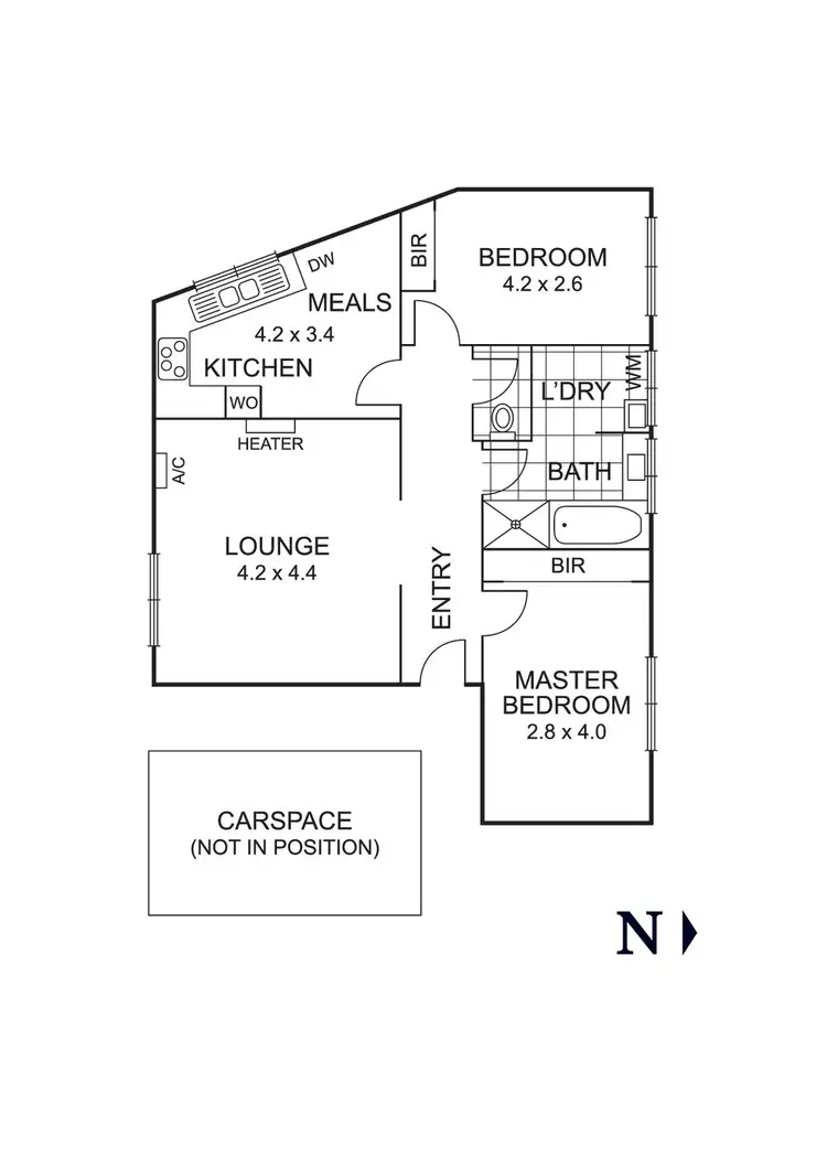 Floorplan of Homely unit listing, 6/5-9 Grice Crescent, Essendon VIC 3040