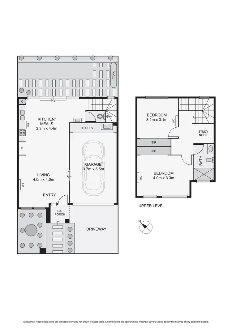Floorplan of Homely townhouse listing, 2B Rutland Street, Niddrie VIC 3042