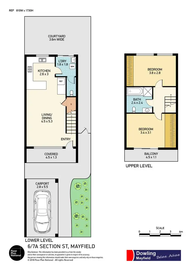 Floorplan of Homely townhouse listing, 6/7a Section Street, Mayfield NSW 2304