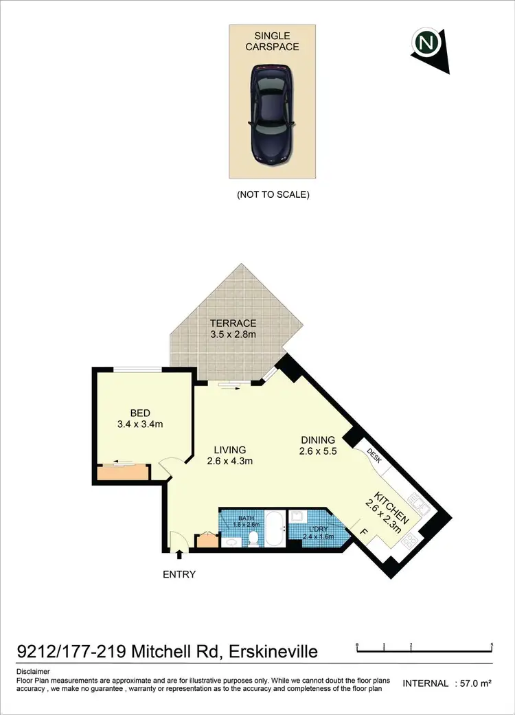 Floorplan of Homely apartment listing, 9212/177-219 Mitchell Road, Erskineville NSW 2043