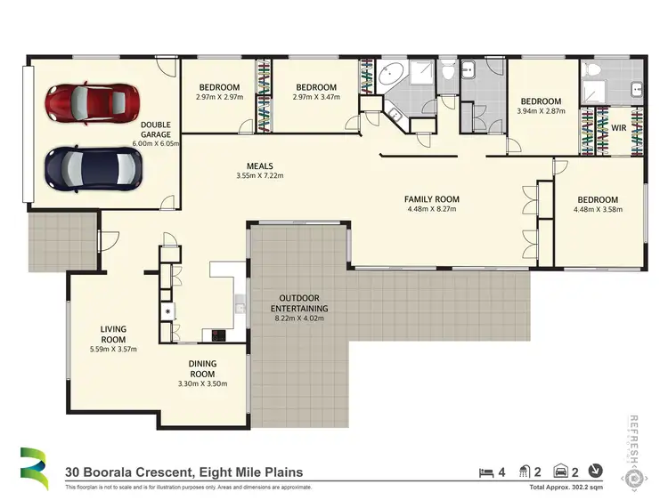 Floorplan of Homely house listing, 30 Boorala Cres, Eight Mile Plains QLD 4113
