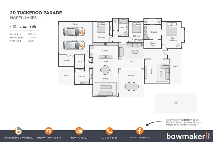 Floorplan of Homely house listing, 20 Tuckeroo Parade, North Lakes QLD 4509