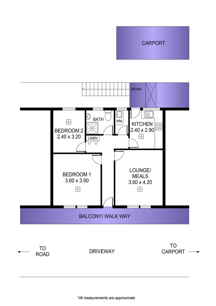 Floorplan of Homely unit listing, 11/71 O G Road, Klemzig SA 5087
