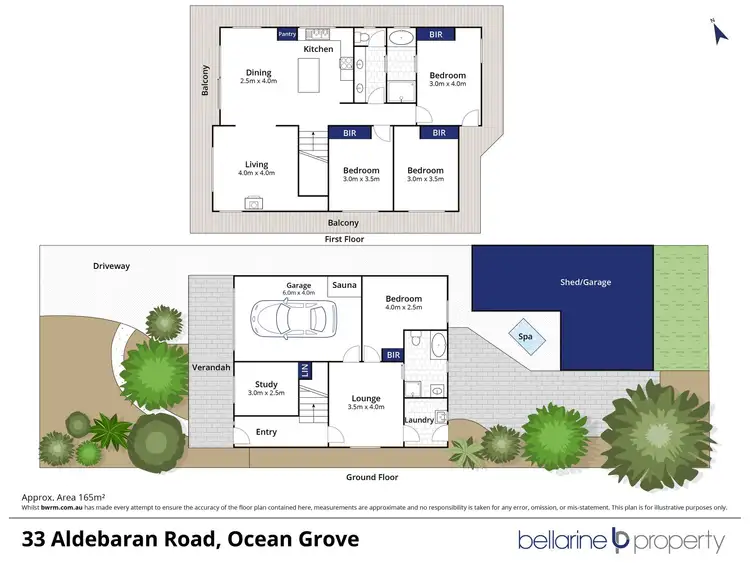 Floorplan of Homely house listing, 33 Aldebaran Road, Ocean Grove VIC 3226