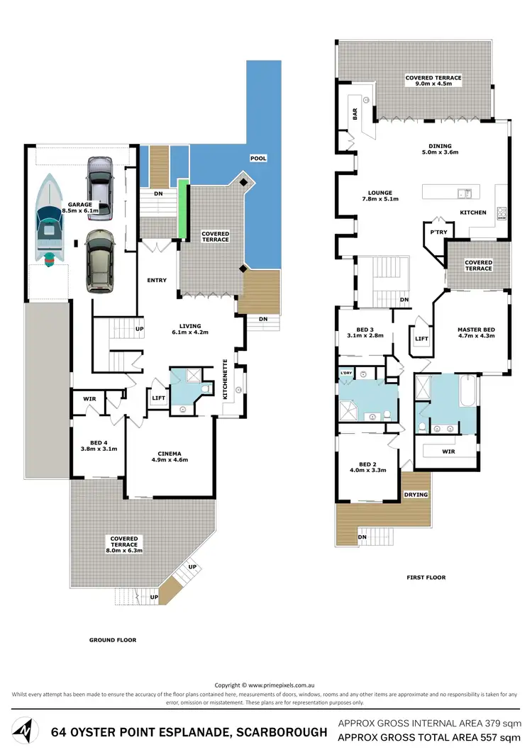 Floorplan of Homely house listing, 64 Oyster Point Esplanade, Scarborough QLD 4020