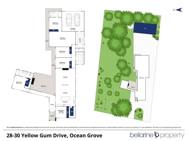 Floorplan of Homely house listing, 28-30 Yellow Gum Drive, Ocean Grove VIC 3226
